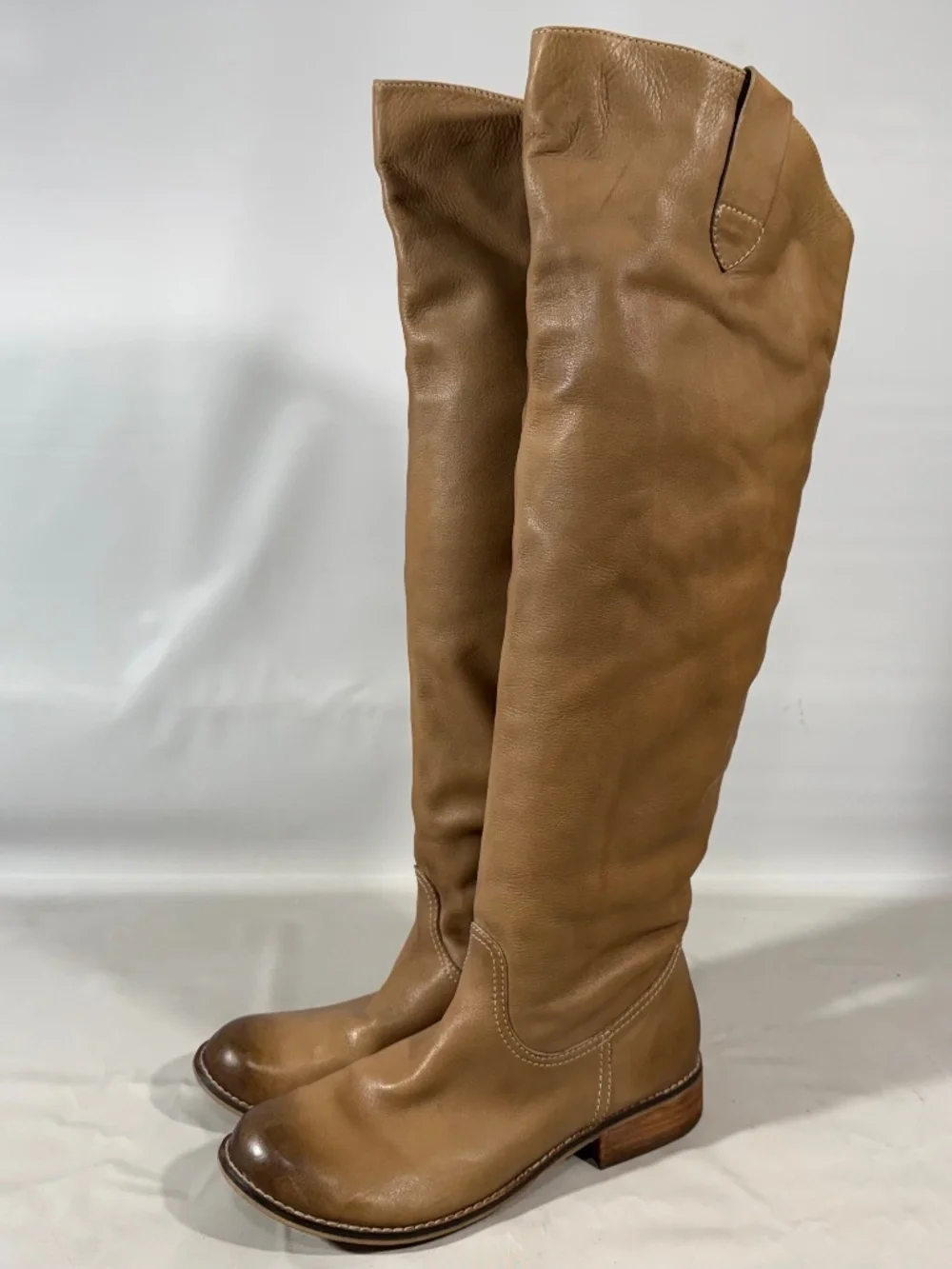 BP Nordstrom Womens Equestrian Over Knee Glam Leather Tall Riding Boots Size 7.5